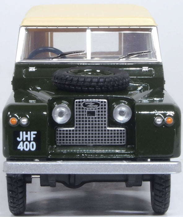 Oxford Diecast Land Rover Series II SWB Canvas Bronze Green 1:43