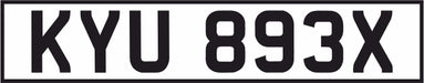 Oxford Diecast Land Rover Series 3 SWB Station Wagon HM Coastguard  - 1:43 scale 43LR3S007 Registration Plate