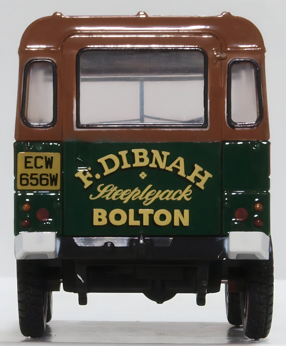 Oxford Diecast Land Rover Lightweight Hard Top Fred Dibnah 76LRL006 1:76 Scale Rear