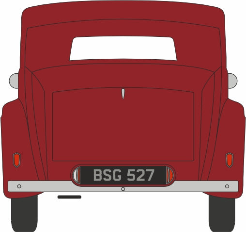 Oxford Diecast 1:43 scale Rolls Royce 25/30 - Thrupp & Maberley Burgundy 43R25001 Rear
