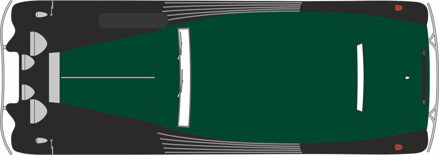 Oxford Diecast Rolls Royce 25/30 1:43 scale - Thrupp & Maberley Dark Green/Black 43R25002 Top