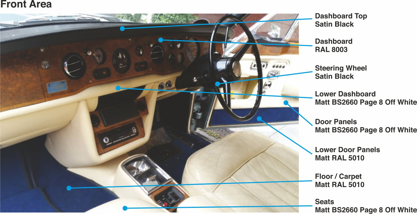 Oxford Diecast Rolls Royce Corniche Convertible MPW Open Silver 43RRC003 1:43rd scale model interior