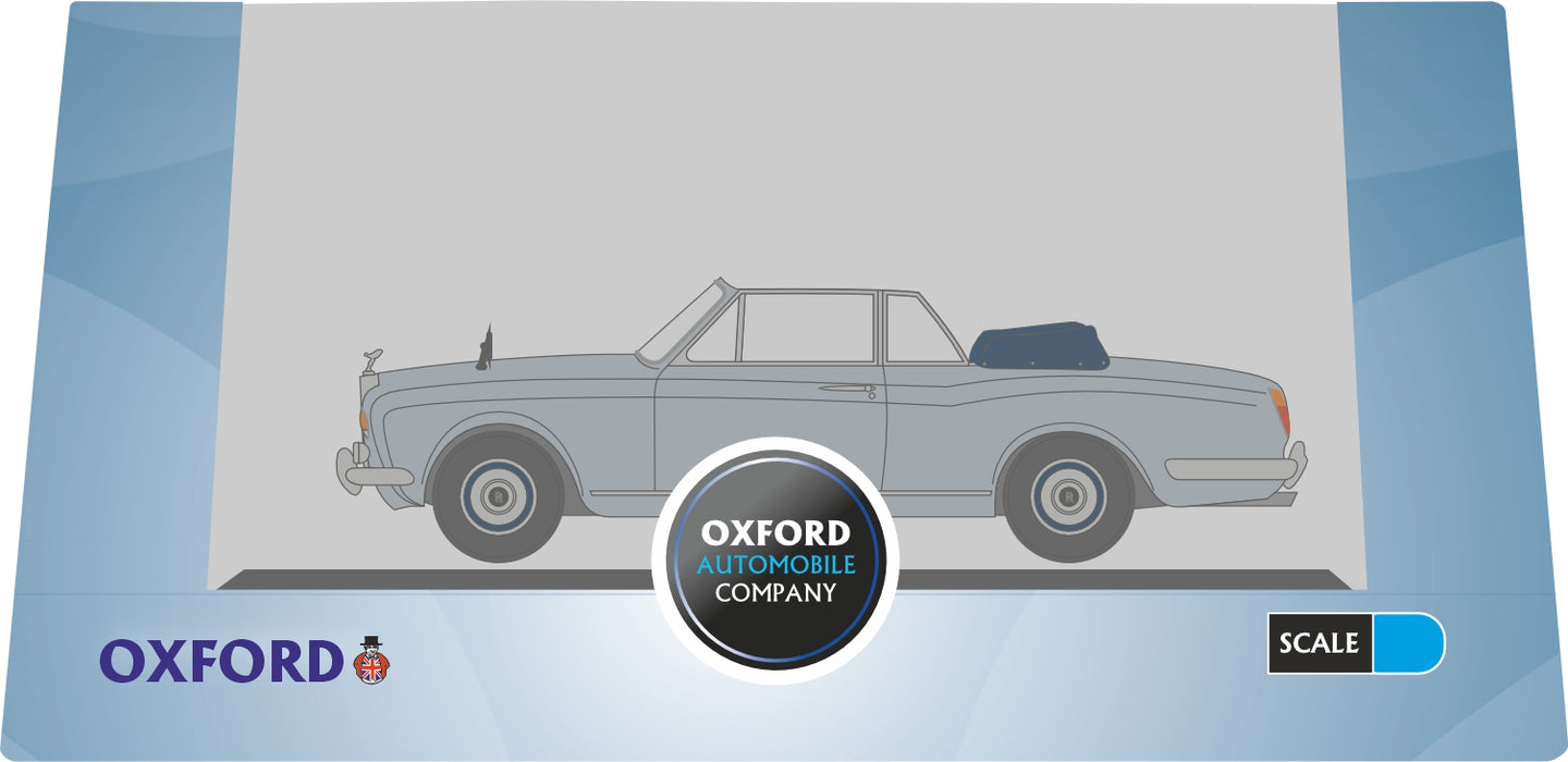 Oxford Diecast Rolls Royce Corniche Convertible MPW Open Silver