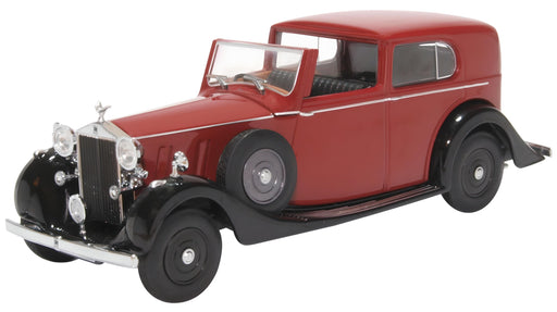 Oxford Diecast 1:43rd Scale Rolls Royce Phantom III SDV Mulliner Claret and Black 43RRP3003