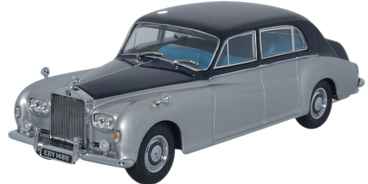 Oxford Diecast Rolls Royce Phantom V James Young Navy_Silver - 1:43 Sc