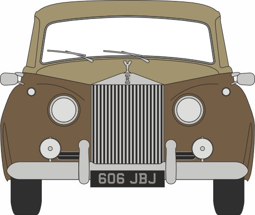 Oxford Diecast 1:43rd Scale Rolls Royce Silver Cloud I Sand/Sable 43RSC001 Front