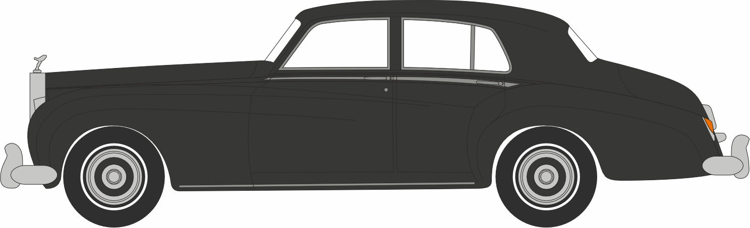 Oxford Diecast 1:43rd Scale Rolls Royce Silver Cloud I Black 43RSC002 Left