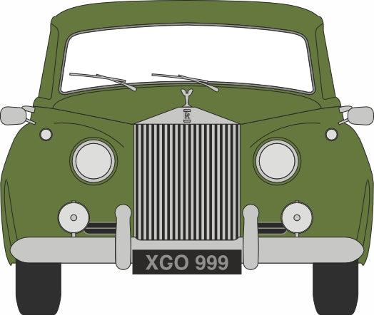 Oxford Diecast 1:43rd Scale Rolls Royce Silver Cloud I Smoke Green 43RSC003 Front