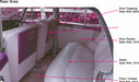 Oxford Diecast 1:43rd Scale Rolls Royce Silver Cloud I Smoke Green 43RSC003 Interior Rear