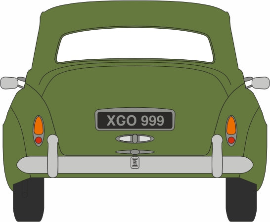 Oxford Diecast 1:43rd Scale Rolls Royce Silver Cloud I Smoke Green 43RSC003 Rear