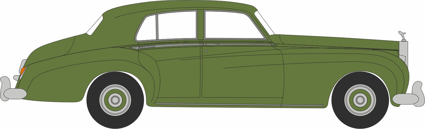 Oxford Diecast 1:43rd Scale Rolls Royce Silver Cloud I Smoke Green 43RSC003 Left