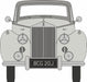Oxford Diecast 1:43rd Scale Rolls Royce Silver Dawn Two Tone Grey 43RSD002  Front