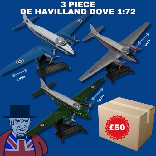 1:72 3 Piece De Havilland Dove Bundle Overseas