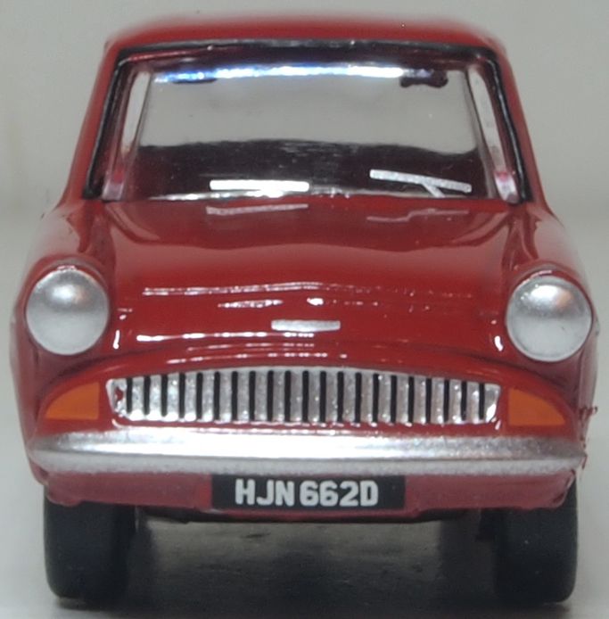 Oxford Diecast Ford Anglia Monaco Red 1:76