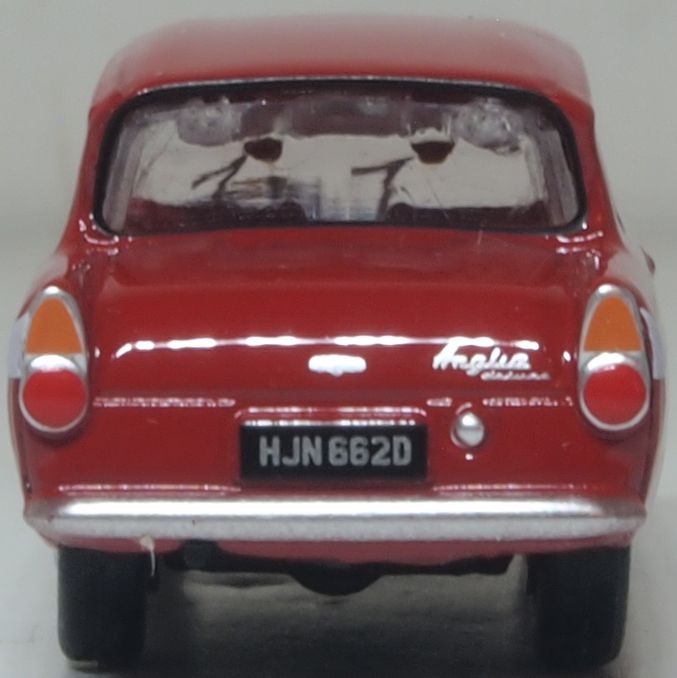 Oxford Diecast Ford Anglia Monaco Red 1:76