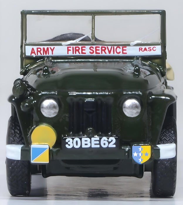 Oxford Diecast RASC Fire Service Austin Champ 76AC004 Front