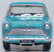 Oxford Diecast 76ACF006 Austin Cambridge Fern Green and Snowberry White 1:76 scale model Front.