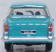 Oxford Diecast 76ACF006 Austin Cambridge Fern Green and Snowberry White 1:76 scale model Rear.
