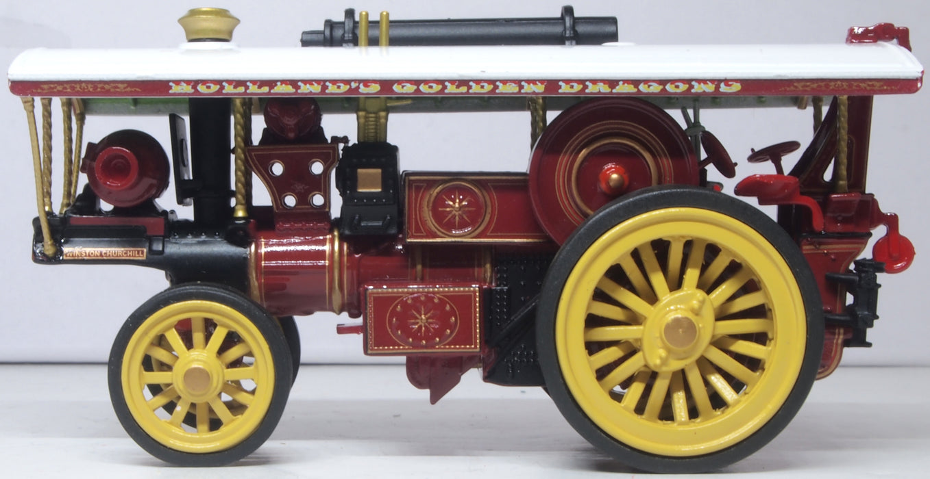 Oxford Diecast Burrell Scenic Showmans Loco Winston Churchill 1:76