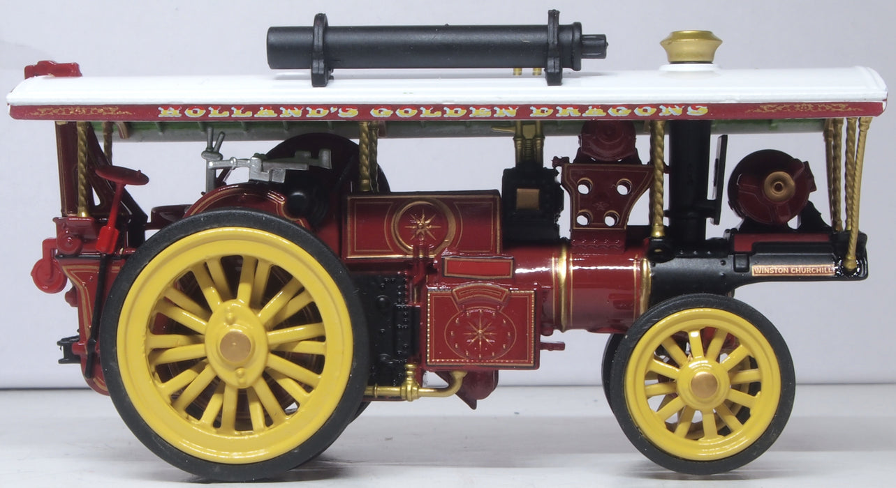 Oxford Diecast Burrell Scenic Showmans Loco Winston Churchill 1:76