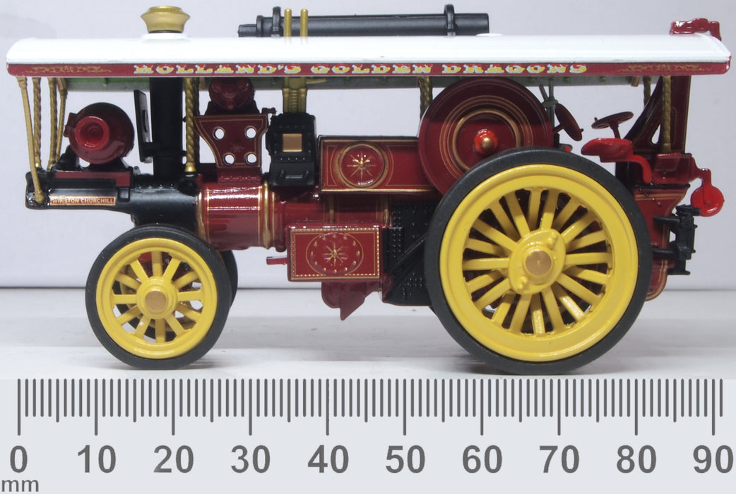 Oxford Diecast Burrell Scenic Showmans Loco Winston Churchill 1:76