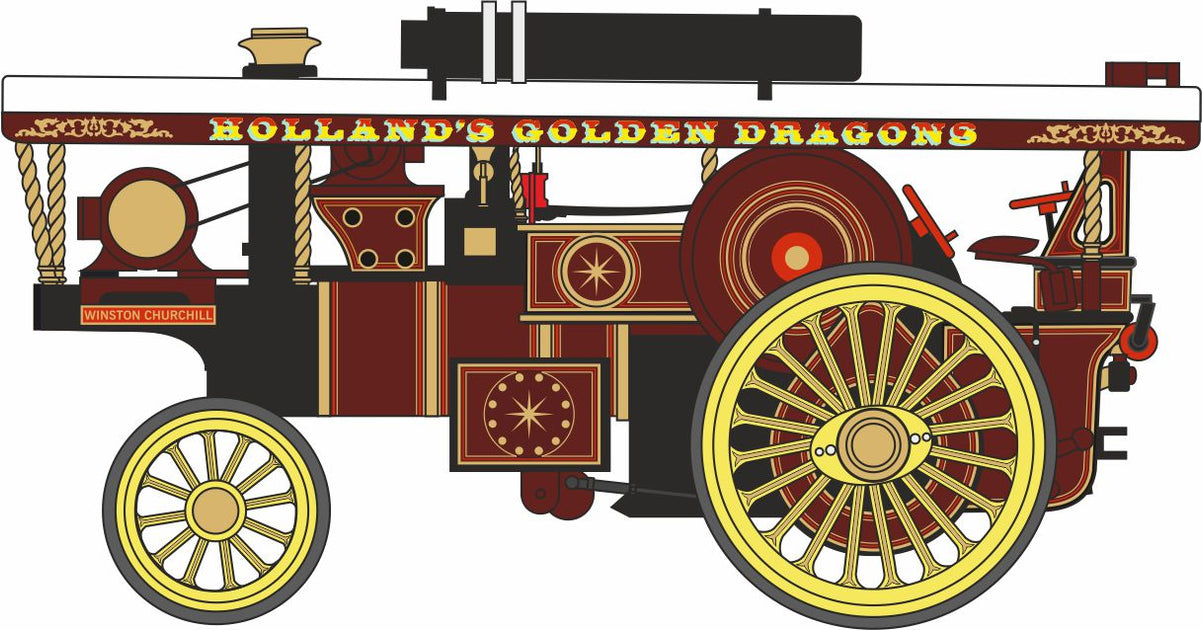 1:76 Burrell Showman Engine Winston Churchill Lorry By Ex Mag - Foto 7