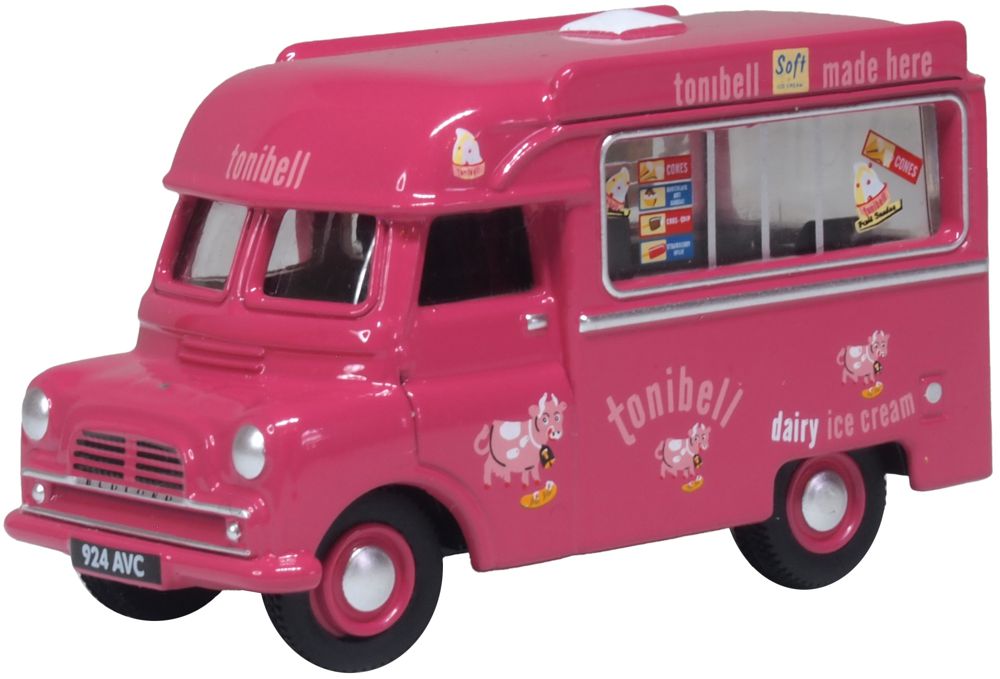 Oxford Diecast Bedford Ca Ice Cream Van Tonibell 1:76