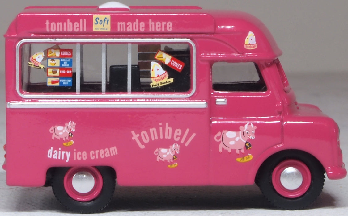 Oxford Diecast Bedford Ca Ice Cream Van Tonibell 1:76