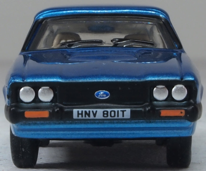 Oxford Diecast Ford Capri MkII Cosmos Blue Metallic 1:76