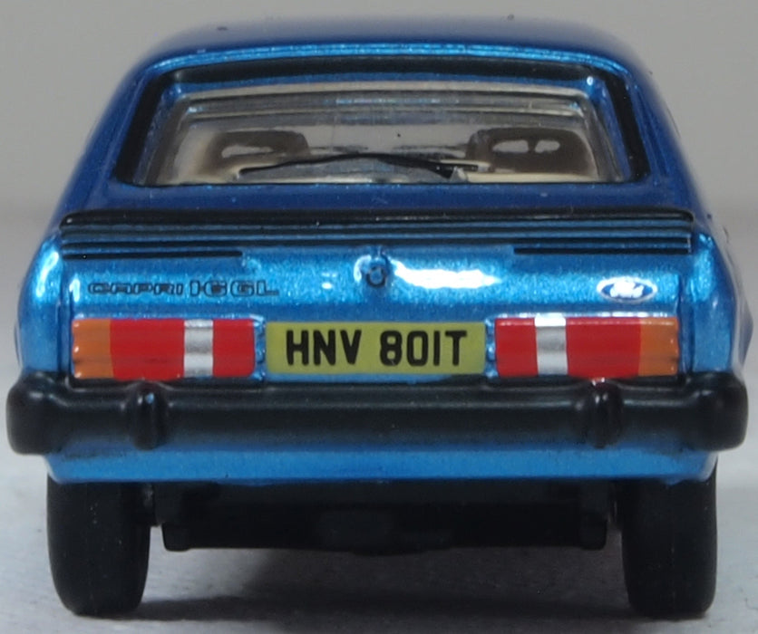 Oxford Diecast Ford Capri MkII Cosmos Blue Metallic 1:76