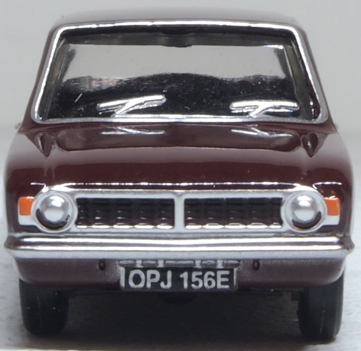 Oxford Diecast Ford Cortina MkII Black Cherry 1:76