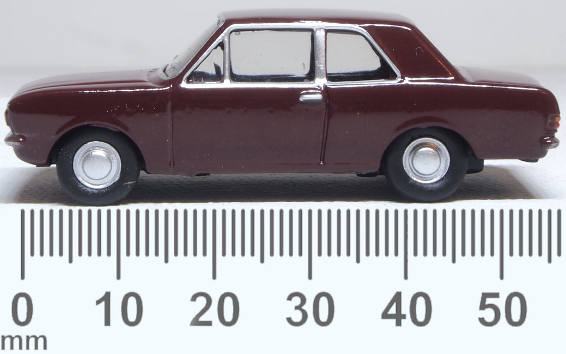 Oxford Diecast Ford Cortina MkII Black Cherry 1:76