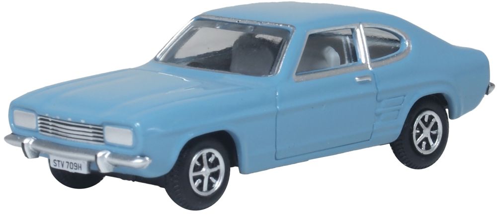 Oxford Diecast Ford Capri MK1 Light Blue/Nevilles Car (Auf W) 1:76