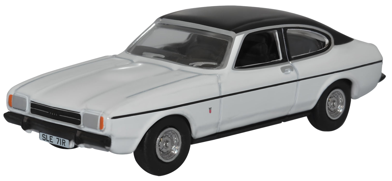 Oxford Diecast White Ford Capri Mk2 - 1:76 Scale 76CPR003