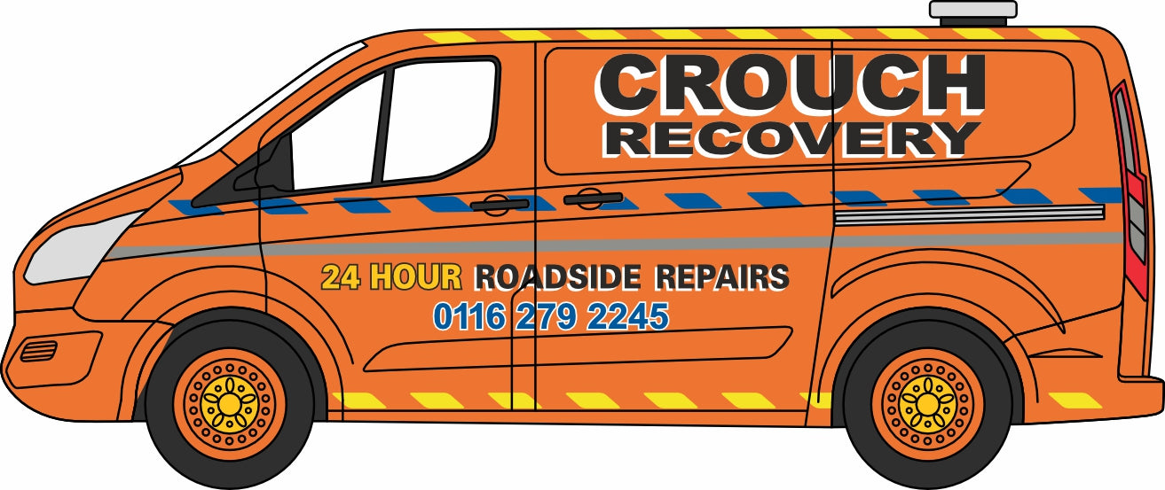 Oxford Diecast Ford Transit Custom Crouch Recovery 1:76 Scale