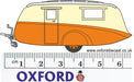 Oxford Diecast Orange/CreamCaravan - 1:76 Scale 76CV001 Pack