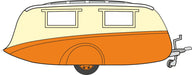 Oxford Diecast Orange/CreamCaravan - 1:76 Scale 76CV001 Right