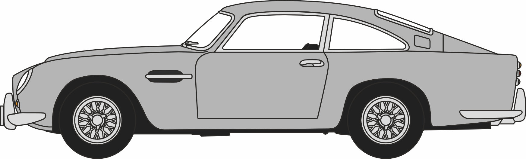 Oxford Diecast Aston Martin DB5 Silver Birch 1:76