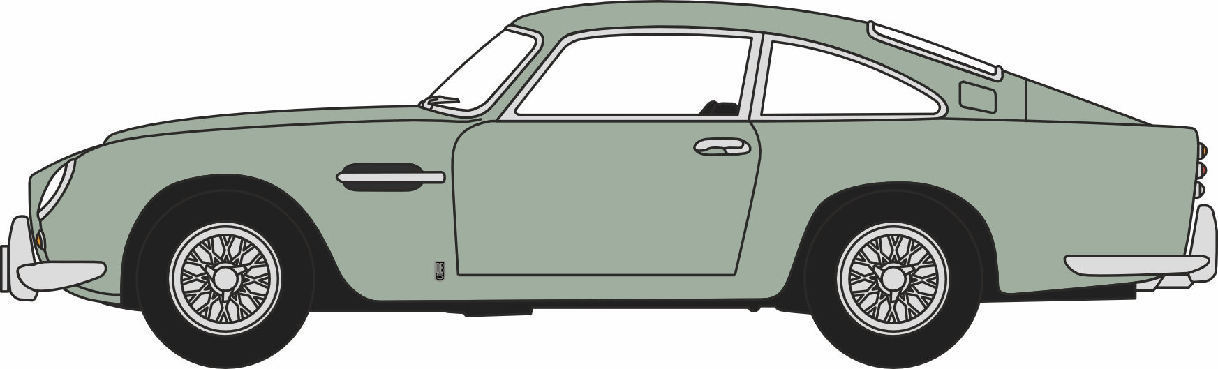 Oxford Diecast Aston Martin DB5 California Sage 1:76 Scale
