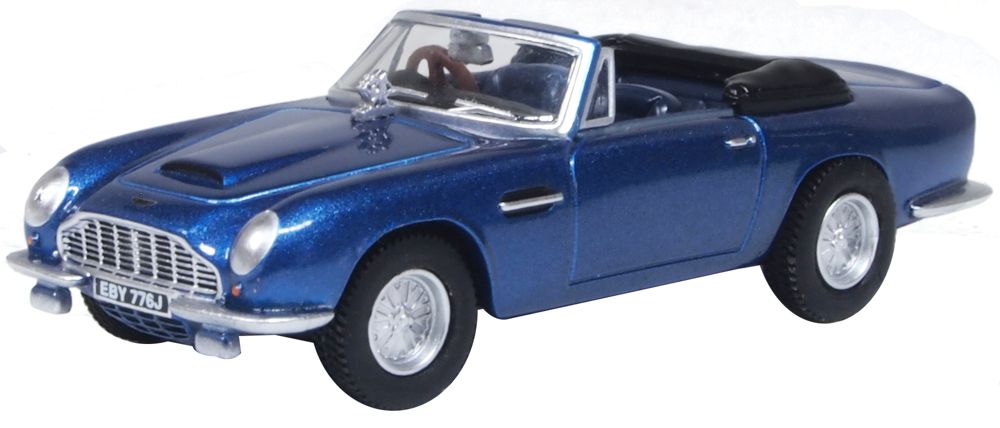 Oxford Diecast Aston Martin Db6 MkII Volante Seychelles Blue (King Charles III) 1:76
