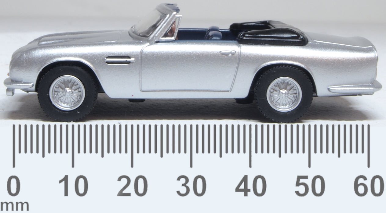 Oxford Diecast Aston Martin DB6 MkII Volante Silver Birch 1:76