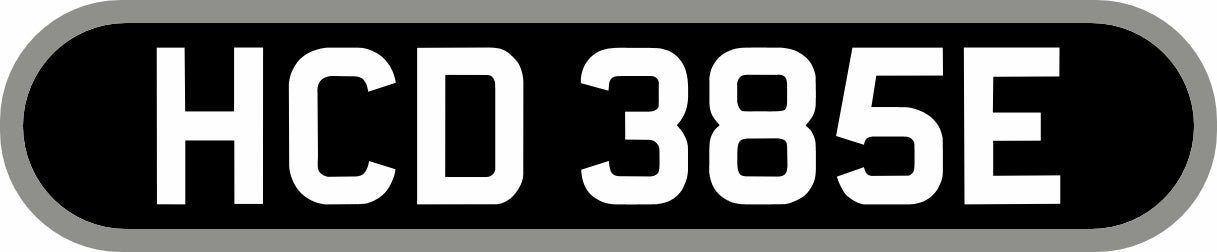 Oxford Diecast Duple Commander MKII Southdown 1:76 -76DC001 Registration Plate
