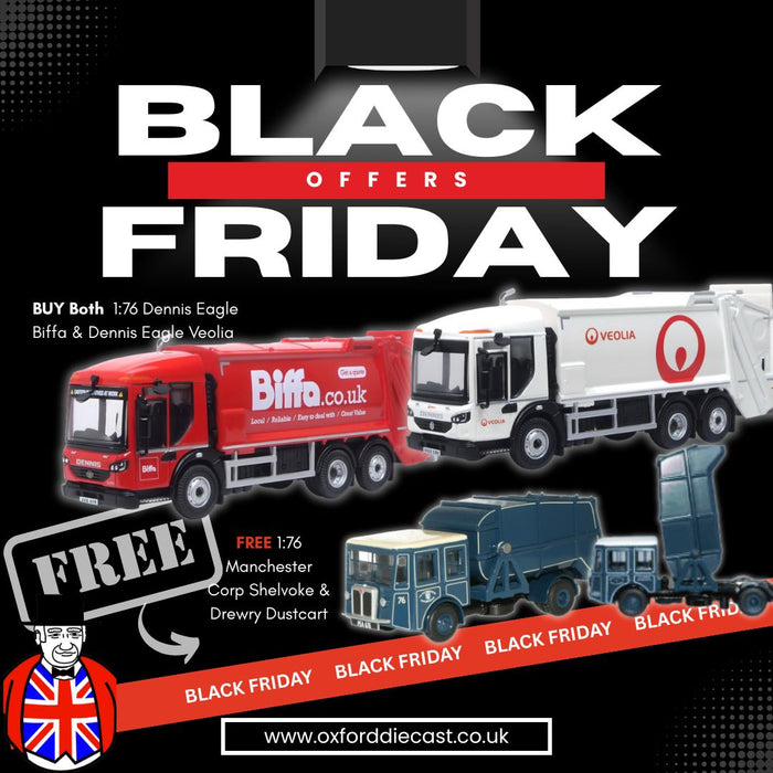 Oxford Diecast Dennis Eagle Olympus Refuse Truck Biffa 1:76 scale.