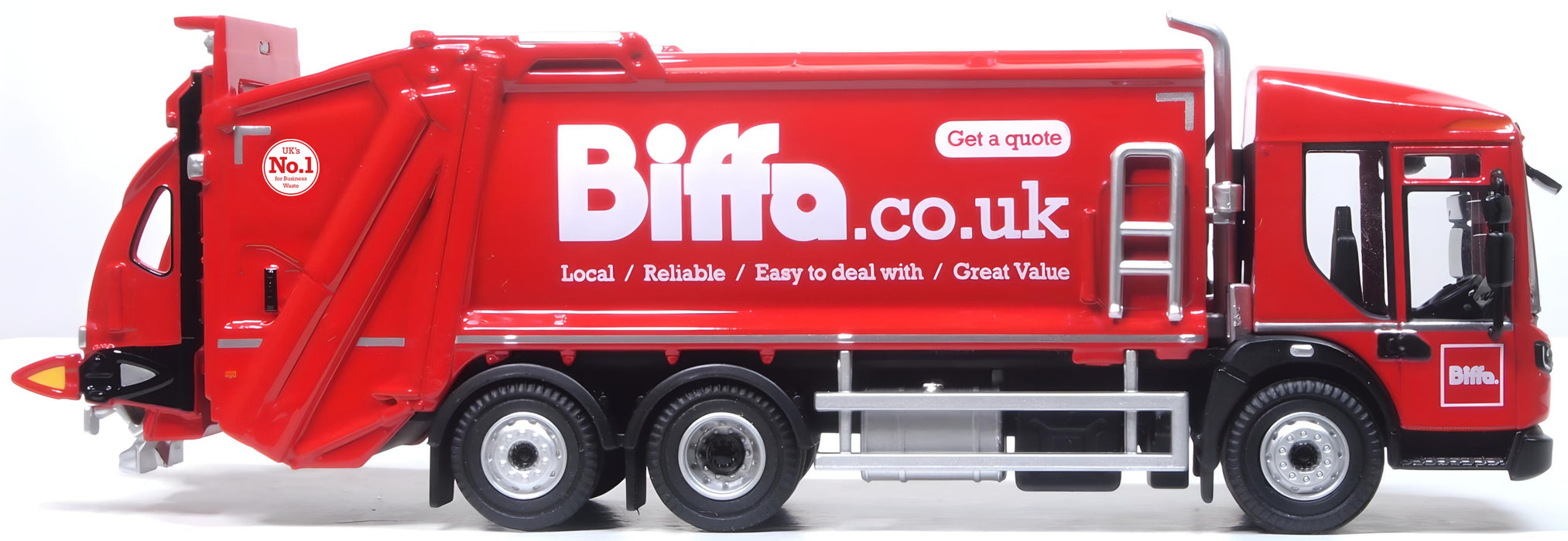 Oxford Diecast Dennis Eagle Olympus Refuse Truck Biffa 1:76 scale. Right