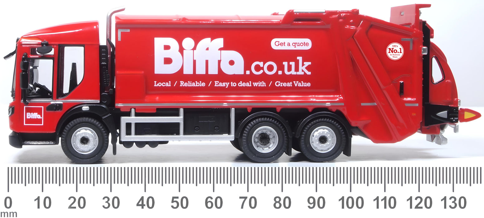 Oxford Diecast Dennis Eagle Olympus Refuse Truck Biffa 1:76 scale. Measurements.