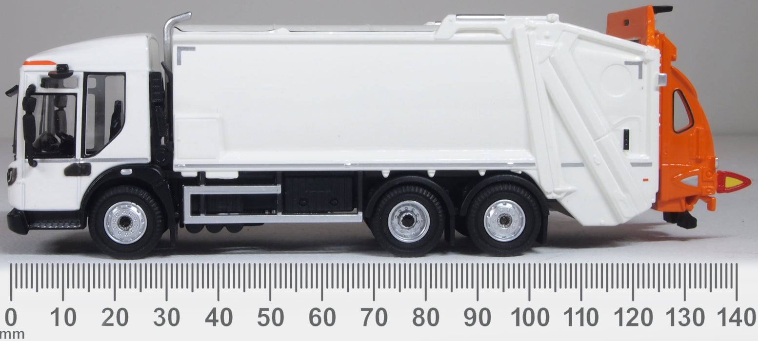 Oxford Diecast Dennis Eagle Refuse Truck White 1:76