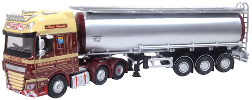 Oxford Diecast 1:76 OO Scale DAF XF Euro 6 Cylindrical Tanker William Nicol 76DXF006