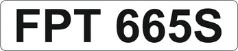 Oxford Diecast Diamond White Ford Escort Mk2 76ESC003 Registration Plate
