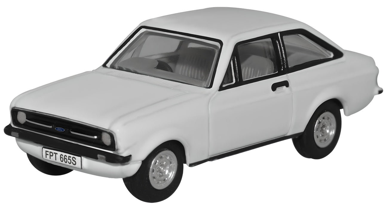 Oxford Diecast Diamond White Ford Escort Mk2 76ESC003
