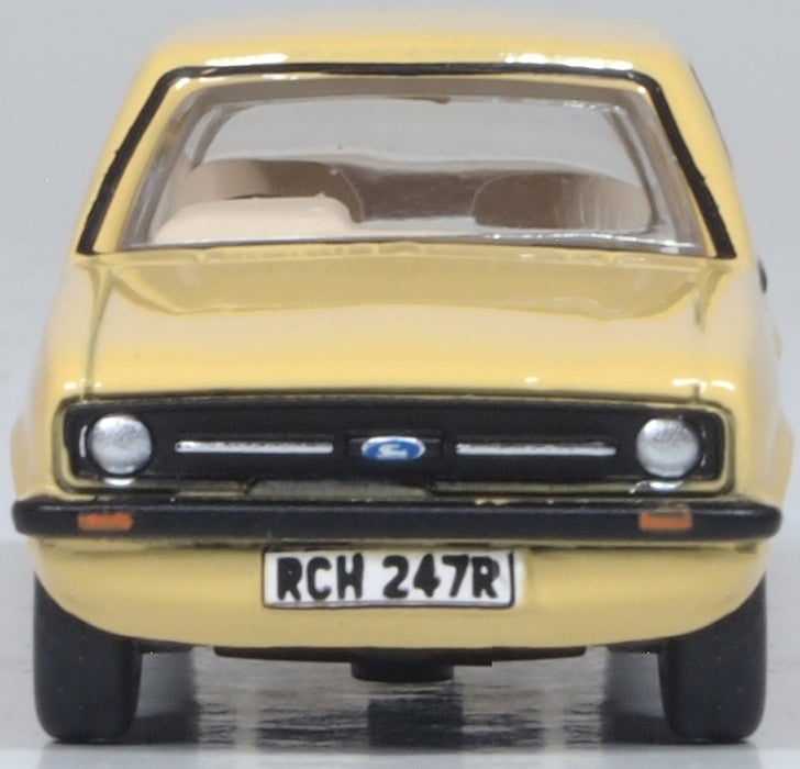 Oxford Diecast Ford Escort Mk2 Sahara Beige 1:76 Scale